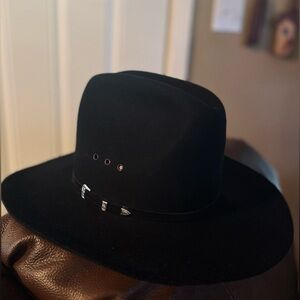 Vintage black Silver Spur B Bar H cowboy hat. Excellent condition